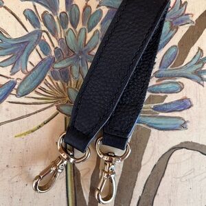 Bandolier leather wristlet strap for d-ring phone cases